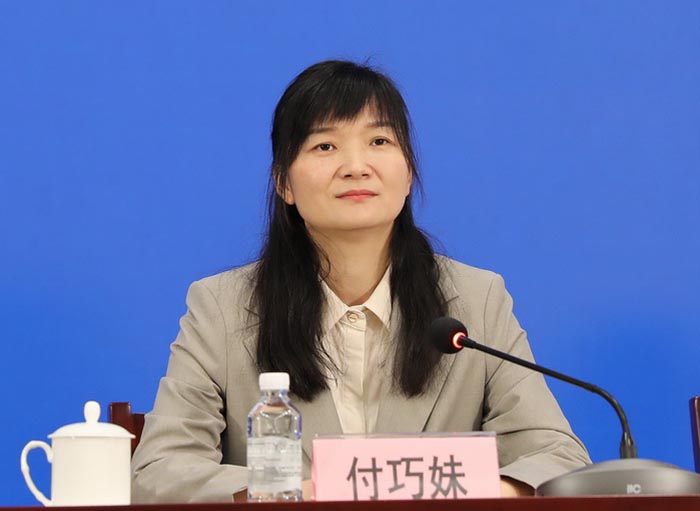 中国科学院古脊椎动物与古人类研究所副所长付巧妹介绍石峁遗址最新考古科学研究成果